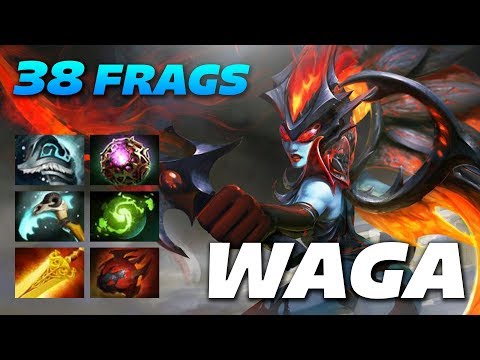 Wagamama Queen of Pain 38 FRAGS | 1st Item Radiance | Dota 2 Pro Gameplay