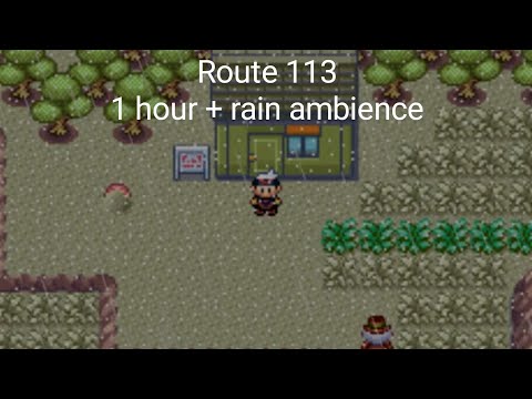 Pokémon Ruby, Sapphire, Emerald: Route 113 (1 Hour Mix) | Rain Ambience