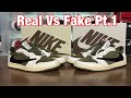 Air Jordan 1 Low X Travis Scott Medium Olive Real Vs Fake Review