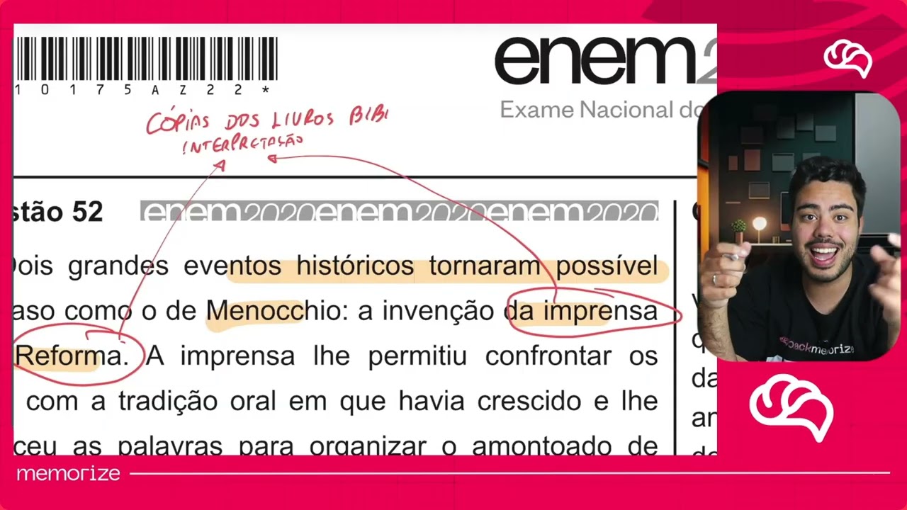 Resolução em Vídeo — Questão 52 ENEM 2020