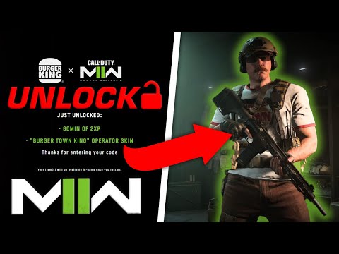 COD MW2: How to Unlock and Redeem BK BURGER TOWN Operator Skin!
