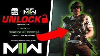 COD MW2: How to Unlock and Redeem BK BURGER TOWN Operator Skin!