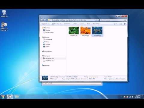 Outlook Zip and Email Files Quickly Software