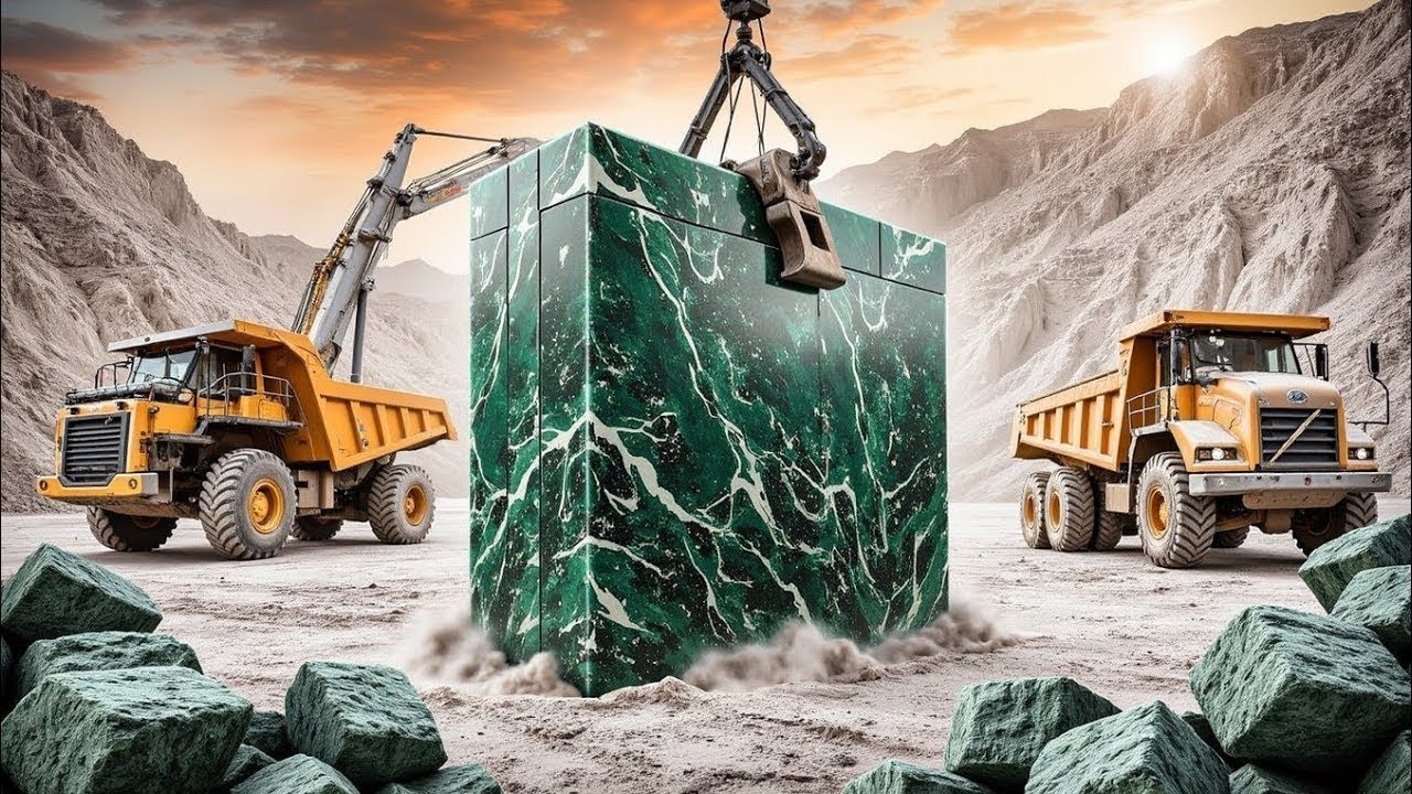 Como O MÁRMORE é EXTRAÍDO De Uma Pedreira Bilionária | Processo De Extração! 💎