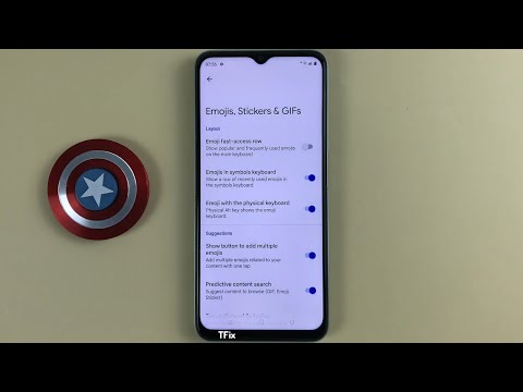 Show button to add multiple emojis on Realme C35 Android 11