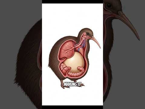 Kiwi Egg Bigger Than It's Body 😳😯#facts #animals