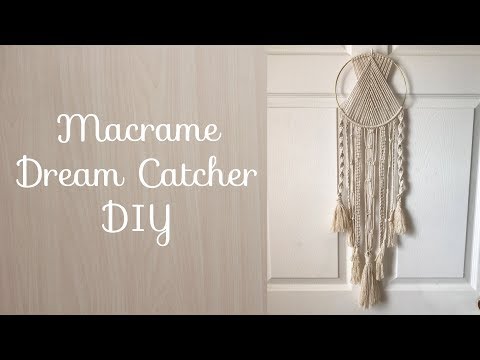 Macrame Dream Catcher Tutorial DIY