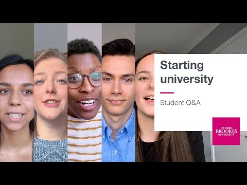 Starting university – Student Q&A | Oxford Brookes University