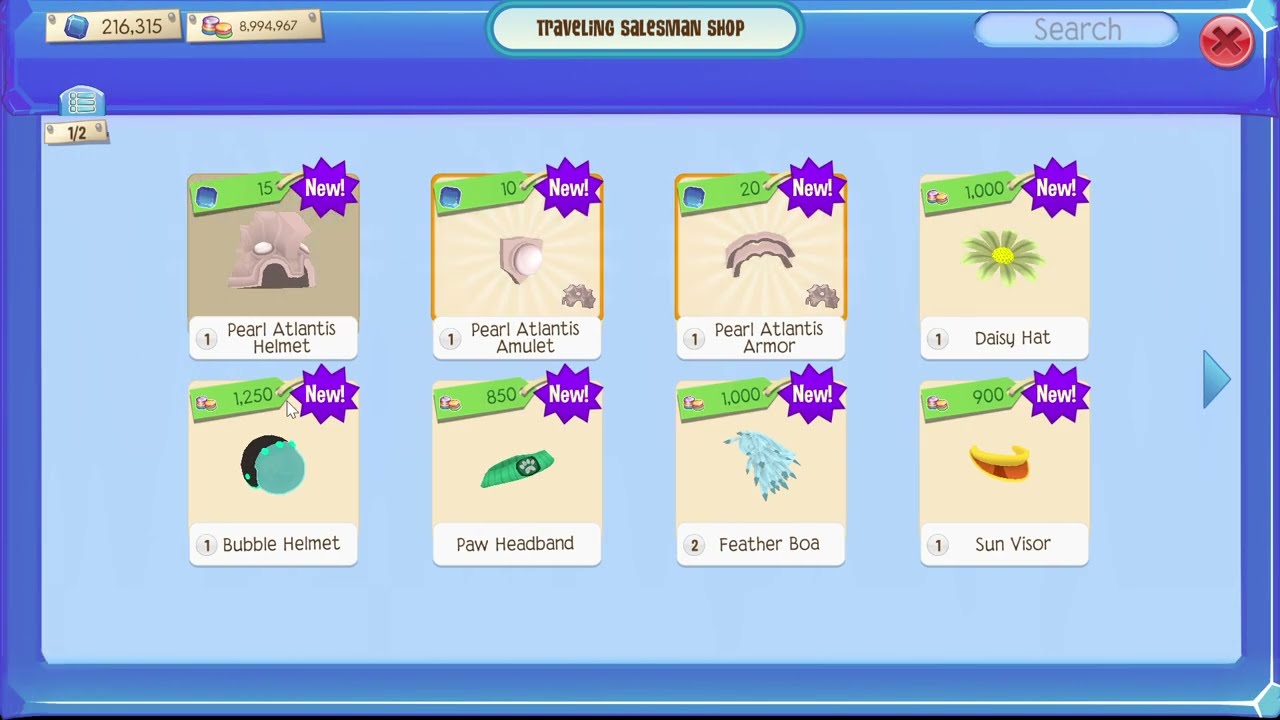 Pearl Atlantis Armor and Watermelons | SHOPPING SPREE AT SALESMAN'S 06/19/2022