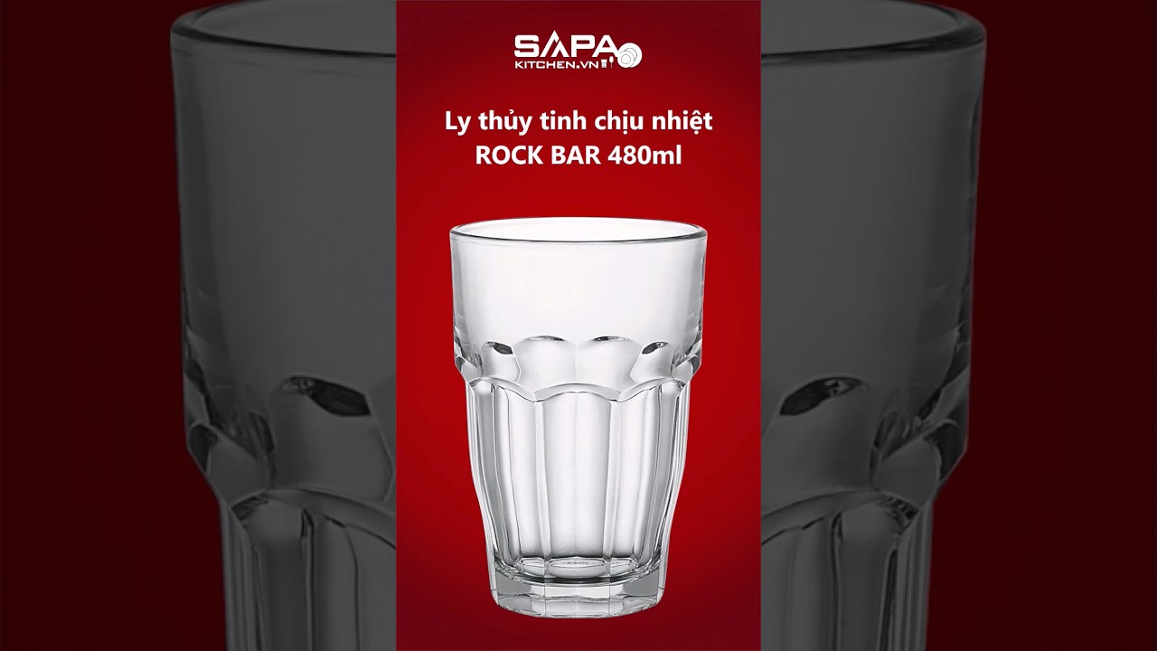 Ly thủy tinh chịu nhiệt Rock bar 48 cl