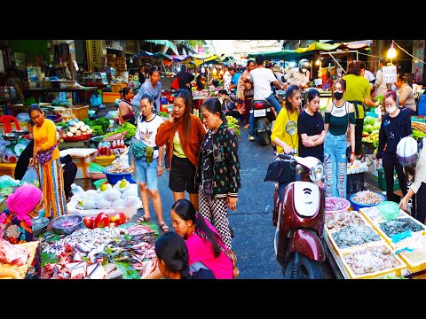 Food Rural TV, Cambodian Street Food at Orussey Market - Routine Food & Lifestyle