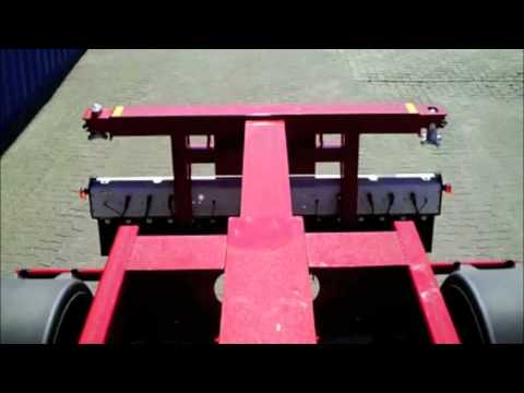 Broshuis extending and closing the original Multifunctional Container Chassis