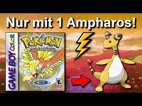 Kann man Pokemon Gold/Silber mit NUR einem AMPHAROS durchspielen? (+ So wenig Kämpfe wie möglich)