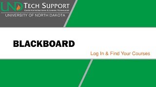 Blackboard: Log In and Find Your Courses