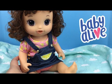 Baby Alive Potty Dance Baby Doll gets New My Life As Dress from Walmart Video