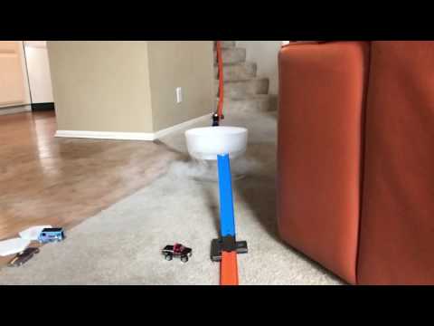 Hot Wheels dry ice ramp