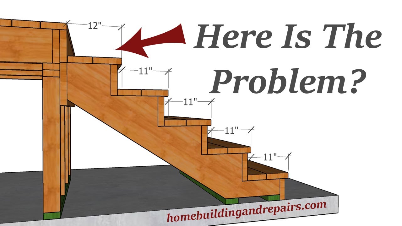 Another Simple Solution To A Common Problem Created By Stair Builders - Deck Nosing Or No Nosing