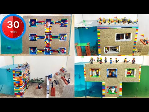 30 Minutes of LEGO Dam Breach Experiments - VOL. 5