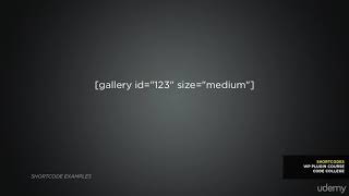 238 Core features Creating custom shortcodes
