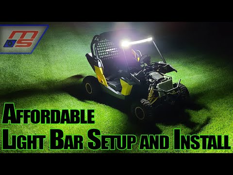 Cheap LED Light Bar Setup For Any Vehicle | Super Bright Lights for Project Canam!