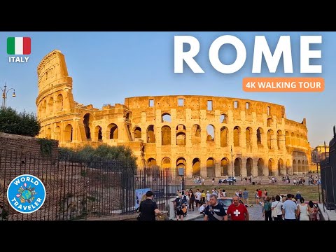 Ancient Rome Explored: From Colosseum to Roman Forum | 4K Walking Tour
