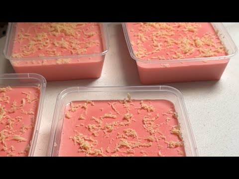 Classic Pinoy Dessert | Pink Gulaman - Gelatin