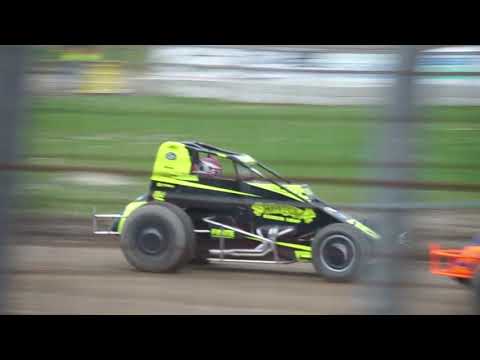 Wisconsin Wingless Sprints - Heat Race - Derek Crane