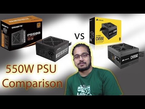 Gigabyte P550B maitinimo blokas 550 W 20+4 pin ATX ATX Juoda video