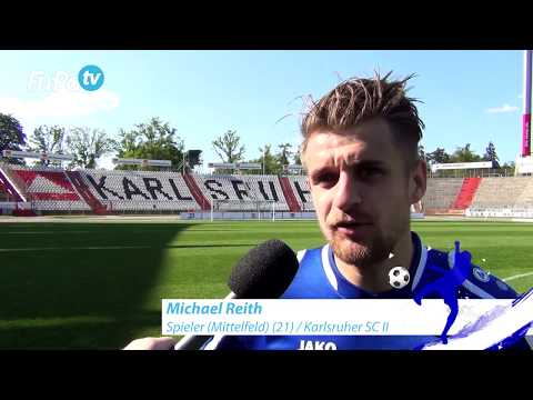 Michael Reith - Karlsruher SC II - zum Spiel vs. SSV Ulm 1846, im FuPa.tv-Interview am 8.5.2016