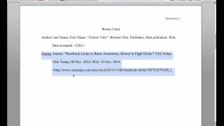 MLA Citation & in Text Citation with Web Source