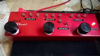 Video thumbnail for mosky DC5 test(delay/chorus/distortion/overdrive/buffer and boost) by Crunch R Tones