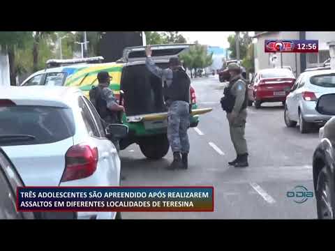 TreÌ‚s adolescentes saÌƒo presos apoÌs assaltarem em vaÌrios locais de Teresina 28 09 2020