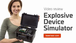 Explosive device Simulator for laser tag. Video review