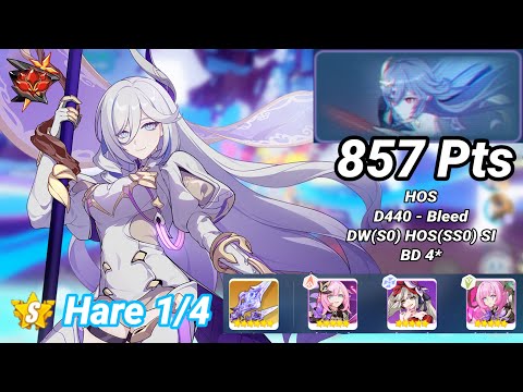 Hare 1/4 | Redlotus D440: HOS (Bleed) 857 Pts - DW(S0) HOS(SS0) SI BD 4* | Honkai 6.6