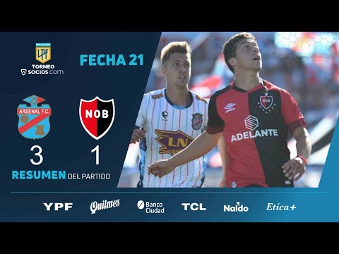 #TorneoSocios | Fecha 21 | resumen de Arsenal - Newell's