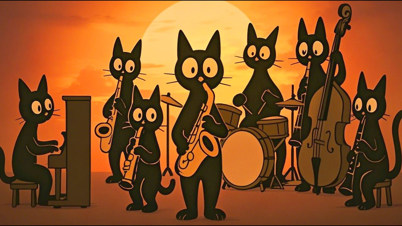 Black Cats Groove Tonight: Deep Bass Jazz for Stylish Focus