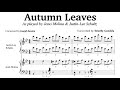 Autumn Leaves Justin Lee Schultz Jésus Molina Double Piano Transcription