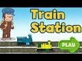 Curious George Train Station Full Episode English Education 2014