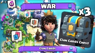 FIRST EVER CLAN WARS WINS & WAR CHEST OPENING X3 | Clash Royale NEW CLAN WARS CHESTS!