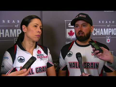 2018 Canad Inns Canadian Mixed Doubles Trials - Media Scrum - Double Knockout Round 2