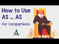As As | English Grammar (Comparisons)