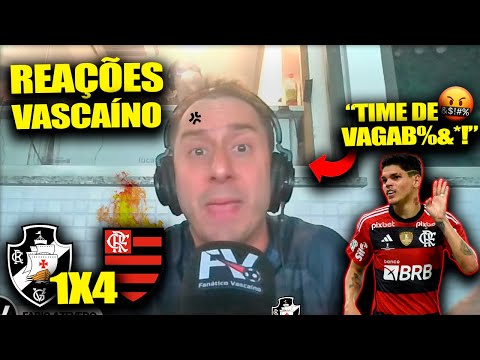 REAÇÃO DO VASCAÍNO na GOLEADA do FLAMENGO - VASCO 1X4 FLAMENGO [REACT BRASILEIRÃO 2023]