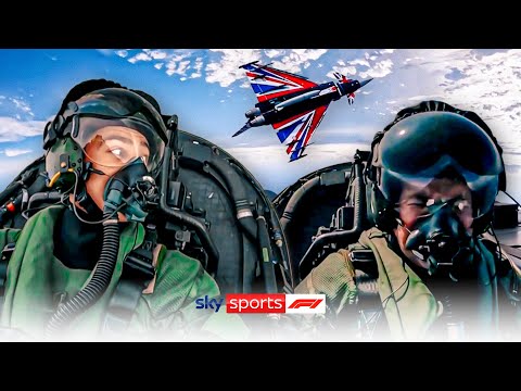 George Russell and Ted Kravitz fly Eurofighter Typhoons! ????