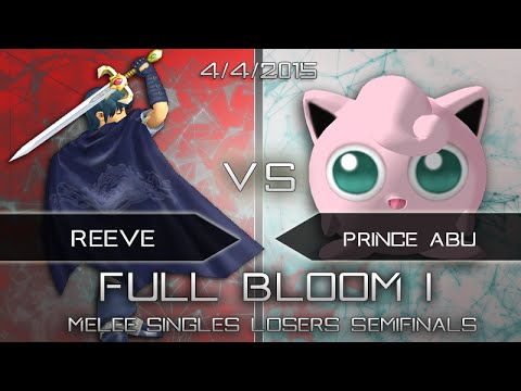 Full Bloom 1 - Melee Loser's Semis - Reeve (Marth) vs. Prince Abu (Jigglypuff)