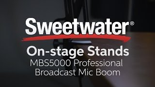 Video thumbnail for On-Stage Stands MBS5000 Professional Broadcast Mic Boom by Sweetwater