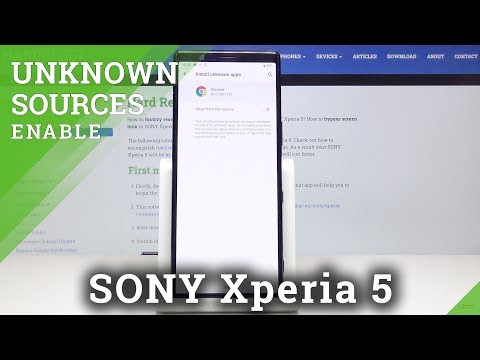 How to Allow App Installation in SONY Xperia 5 – Activate Unknown Sources