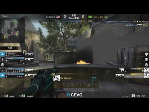 SK Coldzera 1v4 Clutch vs Cloud9 Cobble @ SUBARU GRAND FINAL