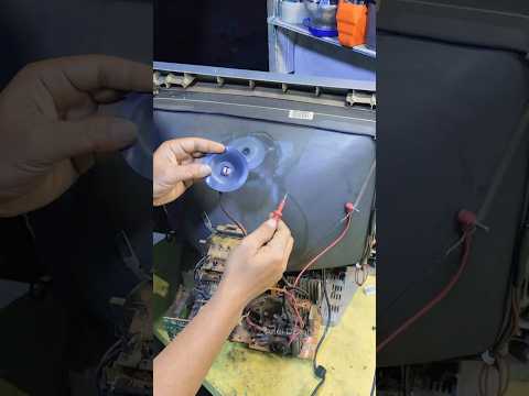 how to remove the fbt/flyback cop on a CRT tv tube #tips #method #tutorial #remove #cop #fbt