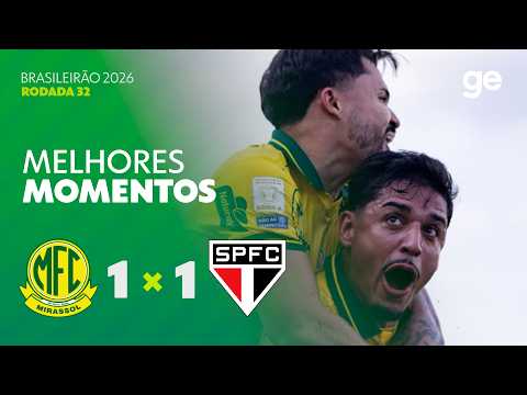 Gols e melhores lances de Mirassol x São Paulo