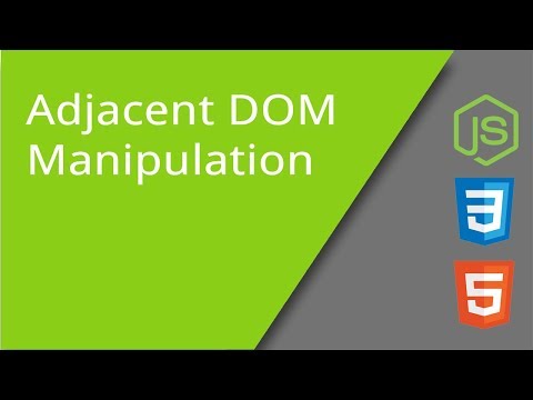 Adjacent DOM Manipulation